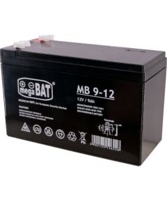 MPL megaBAT MB 9-12 UPS battery Lead-acid accumulator VRLA AGM Maintenance-free 12 V 9 Ah Black