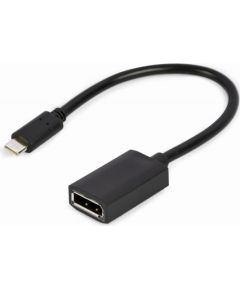 Gembird A-CM-DPF-02 USB-C to DisplayPort adapter cable, 4K 60 Hz, 15cm, black