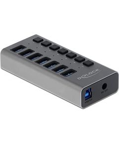 Delock External SS USB Hub 7Ports + Switch - 63669