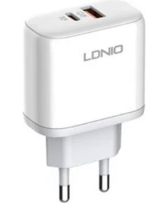 Wall charger LDNIO A2526C USB, USB-C 45W + USB-C Cable