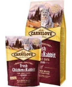 Carnilove Carnilove Cat Fresh Chicken & Rabbit Gourmand - kurczak i królik 400g