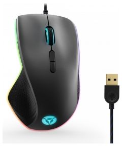 Lenovo Legion M500 RGB Gaming Mouse, 1 year(s), Iron grey / Black, USB 2.0