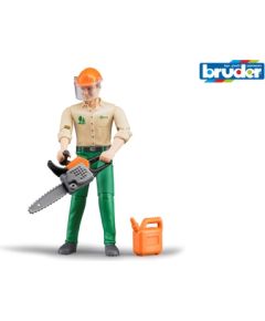 BRUDER Forestry worker with accessories, 60030