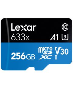 Lexar 256GB Lexar® High-Performance 1066x microSDXC™ UHS-I, up to 160MB/s read 70MB/s write C10 A2 V30 U3