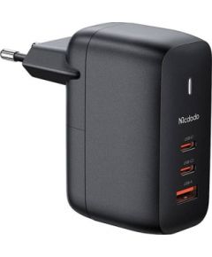 GaN 65W charger Mcdodo CH-0291 2x USB-C, USB-A (black)