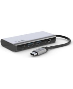 Belkin AVC006btSGY USB 3.2 Gen 1 (3.1 Gen 1) Type-C 5000 Mbit/s Silver