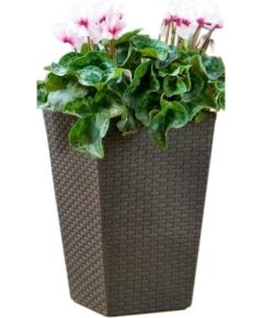 Keter Puķu pods Rattan Planter S 23,6L brūns