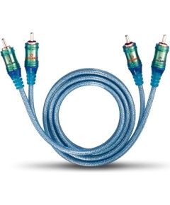 OEHLBACH Art. No. 92020 ICE BLUE LF AUDIO RCA PHONO CABLE Blue 1m Art. No. 92020