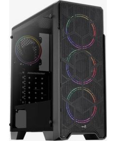 Aerocool Ore Tempered Glass, tower case (black, tempered glass)