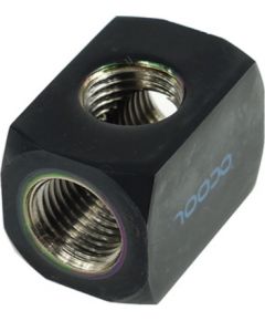 Alphacool distributing connector 3-shelf 1/4", black - 17030