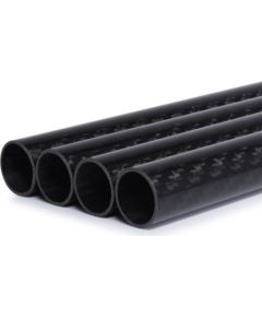 Alphacool Carbon HardTube 16mm 4x 80cm, tube (black, set of 4)