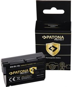 Patona Protect EN-EL15C 2250mAh / 16,2Wh battery for Nikon D500, D610, D750, D800, D800E, D810, D810A, D850, D7000, D7100, D7200, Z5, Z6, Z7