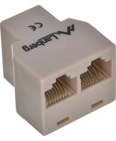 Lanberg AD-RJ45-2RJ45-OU network splitter Beige