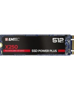 Emtec X250 SSD Power Plus 512 GB Solid State Drive (SATA 6 GB / s, M.2)