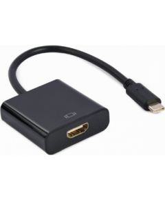 Adapteris Gembird USB Type-C Male - HDMI Female 4K@30Hz 15cm Black