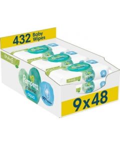 Pampers Chusteczki nawilżane PAMPERS Harmonie Plastic-Free 9x48szt