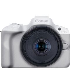 Canon EOS R50 weiß mit Objektiv RF-S 18-45mm 4.5-6.3 IS STM