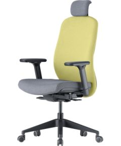 Up Up Athene ergonomic office chair Black, Grey + Green fabric