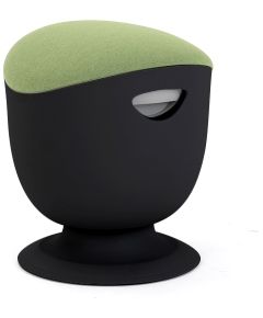 Up Up Seul ergonomic balance stool Black, D42 Green fabric