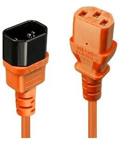 CABLE POWER IEC EXTENSION 2M/ORANGE 30475 LINDY