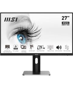 MSI PRO MP273QP computer monitor 68.6 cm (27") 2560x1440 pixels Wide Quad HD LED Black, Silver