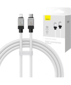 Fast Charging cable Baseus USB-C to Coolplay Series 1m, 20W (white)