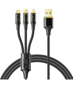 3in1 USB to USB-C / Lightning / Micro USB Cable, Mcdodo CA-3330, 1.2m (Black)