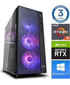 INTOP Ryzen 5 3600 32GB 480SSD M.2 NVME RTX4060Ti 8GB WIN11Pro