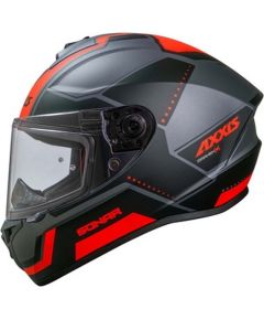 Axxis Helmets, S.a CASCO AXXIS FF112C DRAKEN S SONAR B5 ROJO FLUOR MATE L