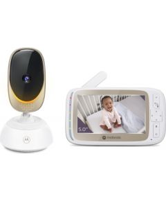 Motorola Wi-Fi Video Baby Monitor with Mood Light VM85 CONNECT 5.0"  White/Gold