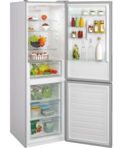 Candy Refrigerator CCE3T618FS Energy efficiency class F, Free standing, Combi, Height 185 cm, No Frost system, Fridge net capacity 223 L, Freezer net capacity 119 L, Display, 39 dB, Silver