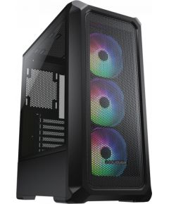 Cougar I Archon 2 Mesh RGB Black I 385CC50.0001 I Case I Mini tower / 3 ARGB fans / TG transparent side window / Black