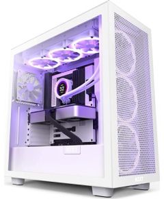 NZXT H7 Flow tower case, tempered glass, white - window