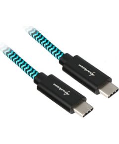 Sharkoon USB 3.1 A-C black / blue 1.0m - Aluminum + Braid