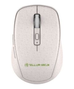 Tellur Green Wireless Mouse Nano Reciever Creame