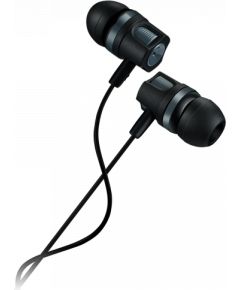 CANYON EP-3, Stereo earphones with microphone, Dark gray, cable length 1.2m, 21.5*12mm, 0.011kg