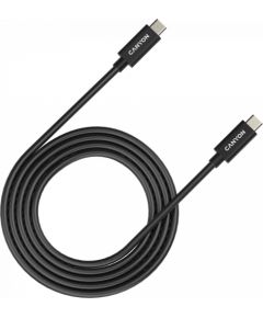 CANYON UC-42, USB4 TYPE-C to TYPE-C cable assembly 20G 2m 5A 240W(ERP) with E-MARK, CE, ROHS, black