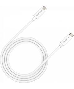 CANYON UC-44, cable, U4-CC-5A1M-E, USB4 TYPE-C to TYPE-C cable assembly 40G 1m 5A 240W(ERP) with E-MARK, CE, ROHS, white