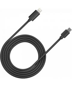 CANYON СFI-12, cable Type C to lightning ,5V3A, 9V2.22A ,PD20W, power cord:18AWG*4C, Signal cord:28AWG*4C, data transfer speed:30M/s, OD4.5MM,2M, PVC, black, Rohs