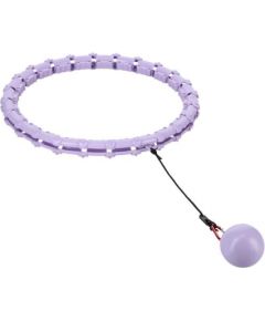 KOMPLEKTS HULA HOOP OHA02 VIOLET AR SVARU ONE FITNESS + VIDUKA ATBALSTS BR160