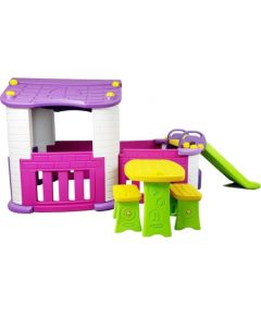 Import Leantoys Garden Set House Table Slide Pink and Purple