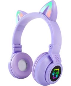 Беспроводные наушники Goodbuy Macaron для детей | bluetooth 5.0 фиолетовый