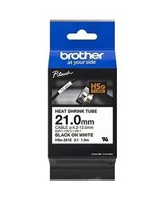 Brother HSe-251E termo sēžas caurule, balta, 21mm x 1.5 m(4,2-13,5mm)