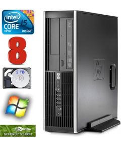 HP 8100 Elite SFF i5-650 8GB 2TB GT1030 2GB DVD WIN7Pro