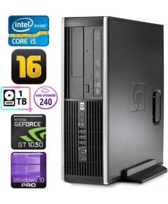 HP 8100 Elite SFF i5-750 16GB 240SSD+1TB GT1030 2GB DVD WIN10Pro