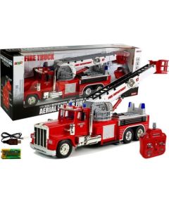 Import Leantoys Firetruck Extendable Rotary Ladder R / C Sound Light Siren