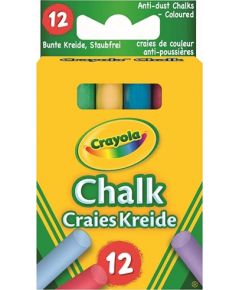 Crayola Kaļķa krītiņi krāsaini, 12 gb.