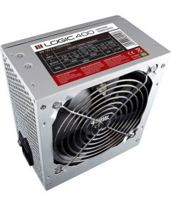 Modecom Logic 400 power supply unit 400 W 20+4 pin ATX ATX Stainless steel