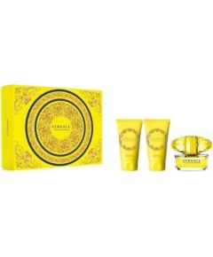 Dāvanu komplekts Versace Yellow Diamond (Tualetes ūdens 50ml + ķermeņa losjons 50ml + dušas želeja 50ml