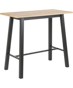 Bāra galds CHARA 117x58xH105cm, ozols/melns
